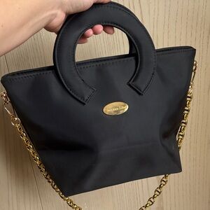 Dior Black Bag with Gold Chain